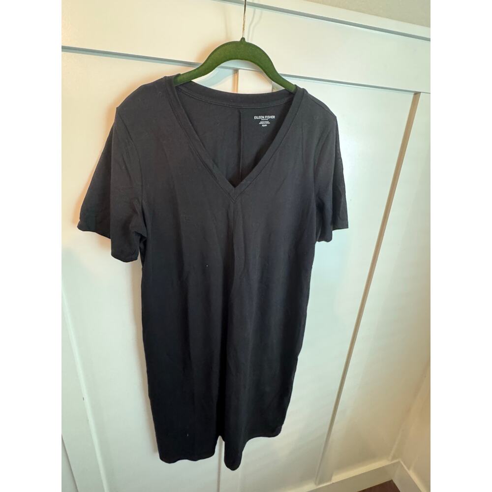 EILEEN FISHER Petite Shirt Dress Short Sleeve Size S
